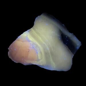 Emerald Milk Glass Art Glass Cullet‎ Glowing Manganese Slag Glass #5GL191